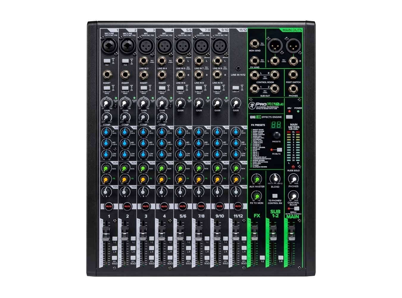mackie PROFX12V3 アナログミキサー 12チャンネル Mackie ProFX12v3 12-Channel Mixer