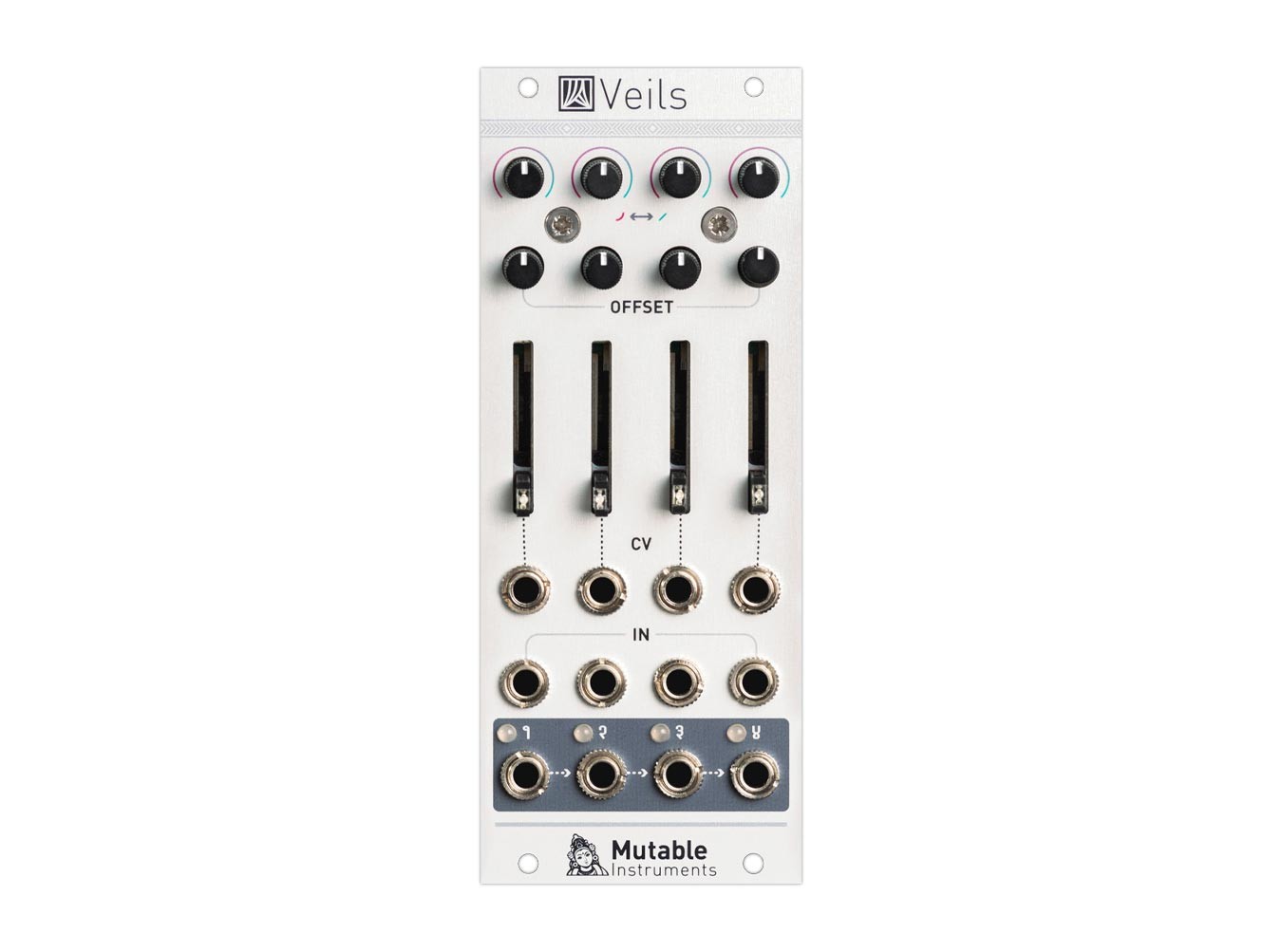 鍵盤楽器 Mutable Instruments Veils Mutable Veils V2 Four-Channel VCA and Mixer