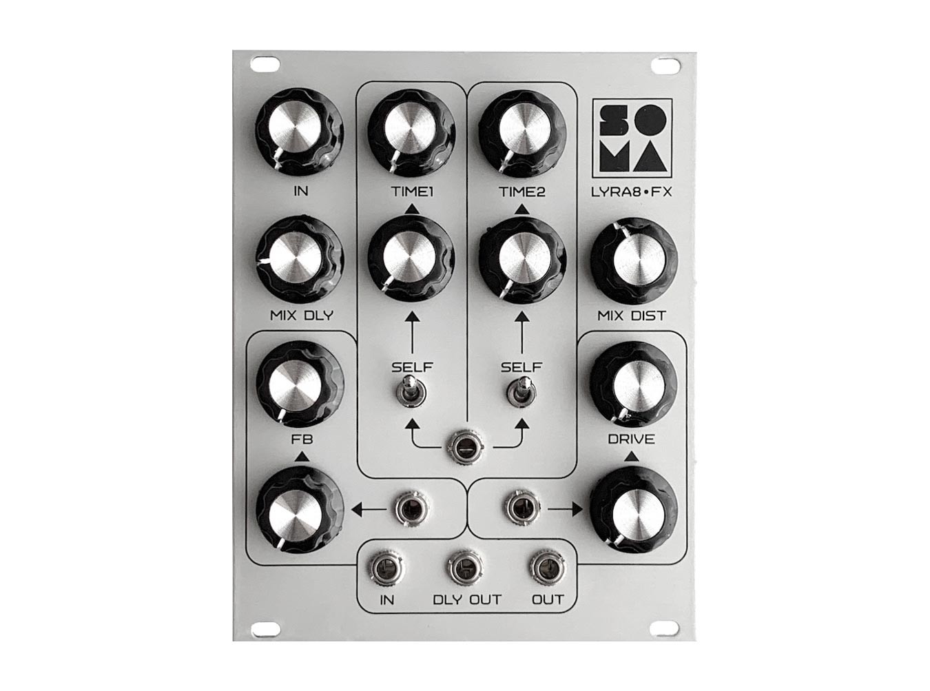 Soma Laboratory LYRA-8 FXモジュラーシンセ ユーロラック SOMA Laboratory Lyra8-FX Delay + Distortion