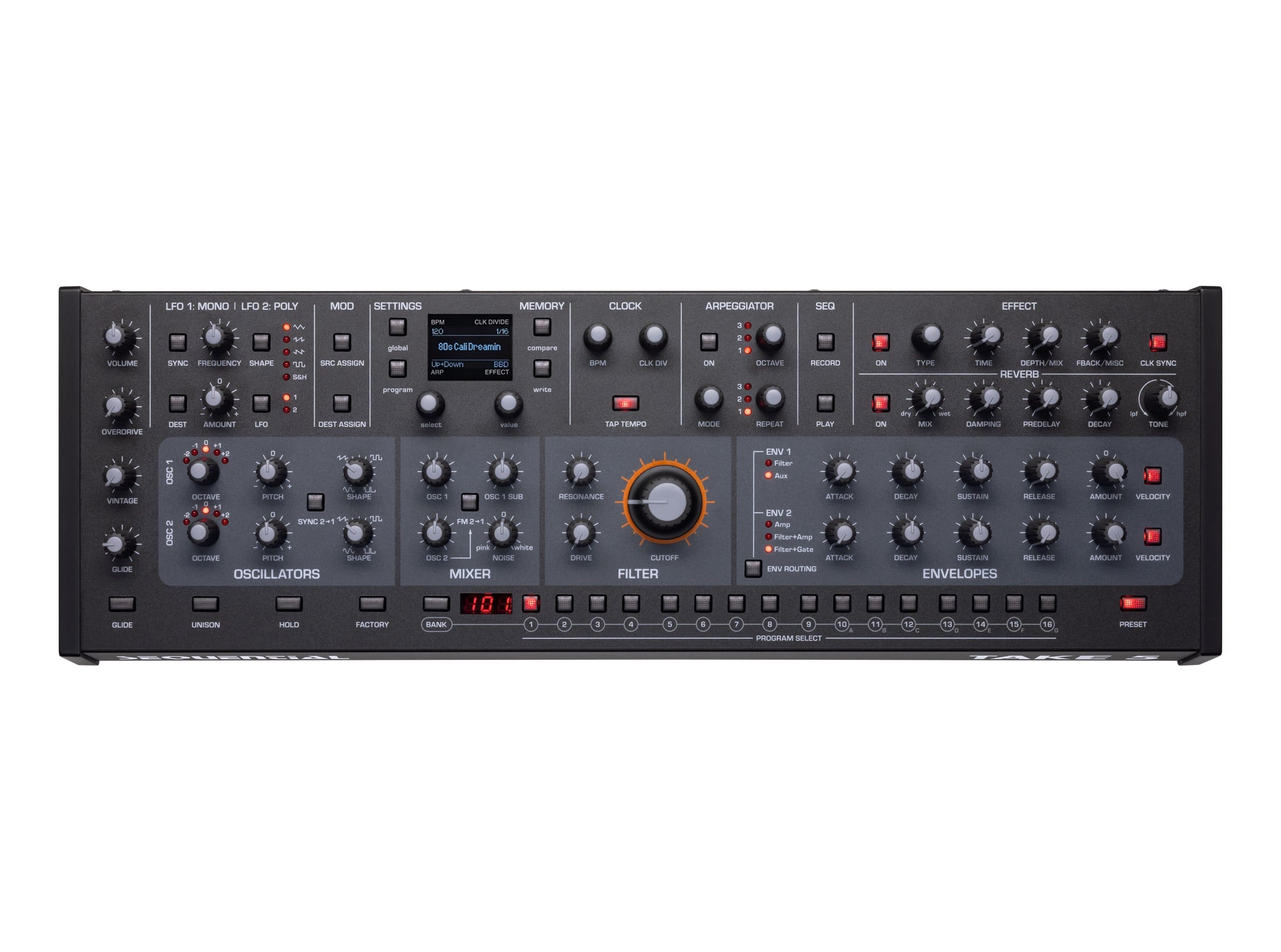 Take4 Take 5, analog synthesizer, sequential, moog, Polyphonic, dave