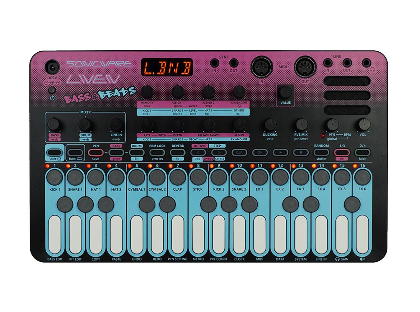 LIVEN BASS BEATS アナログシンセサイザー Sonicware Liven Bass&Beats Synthesizer