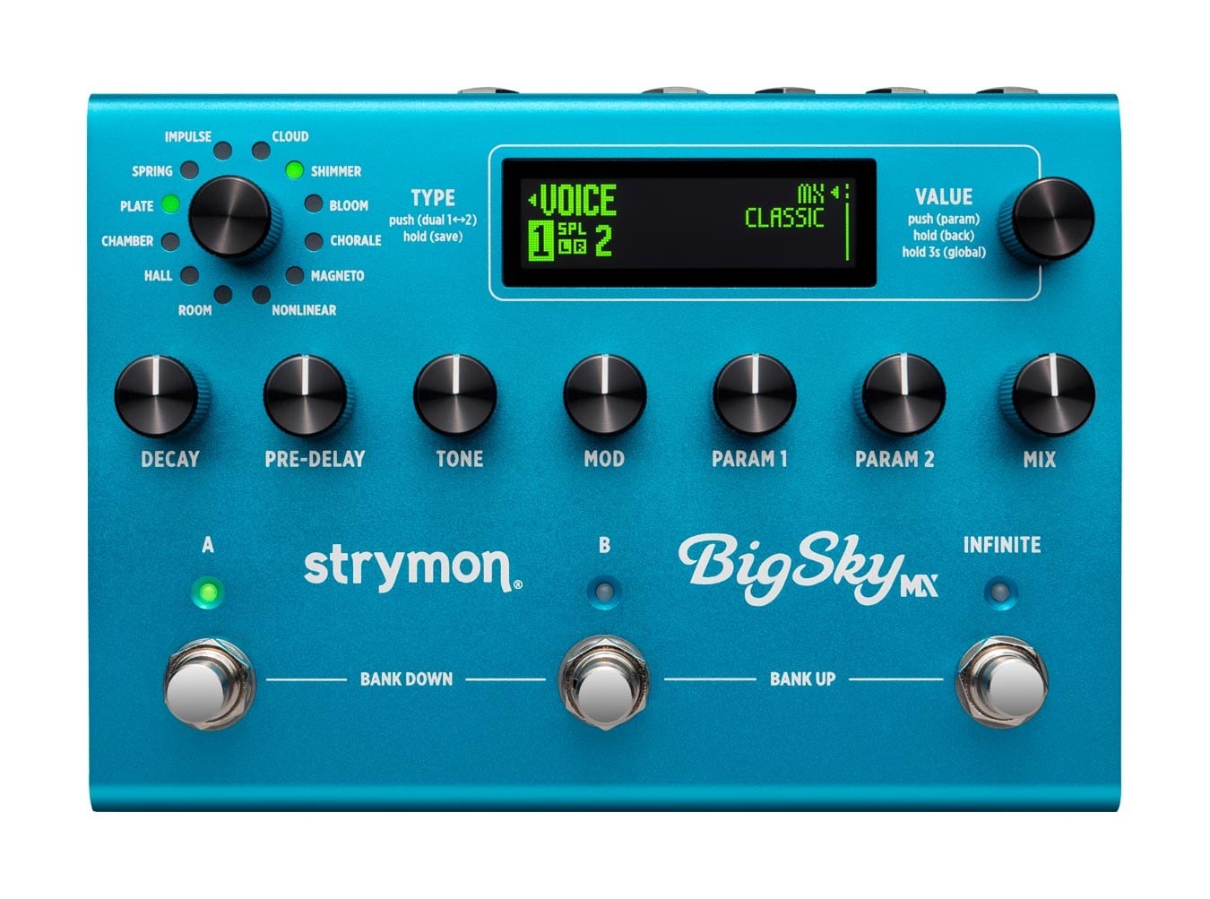 Strymon BigSky MX Reverb Workstation Pedal