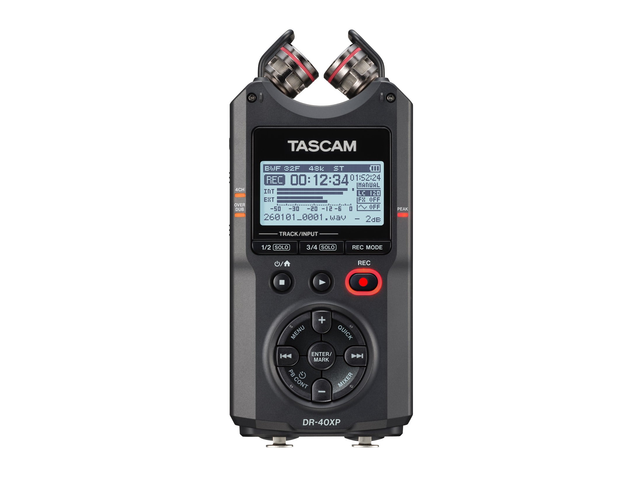 TASCAM DR-40XP 32-Bit Float Field Recorder