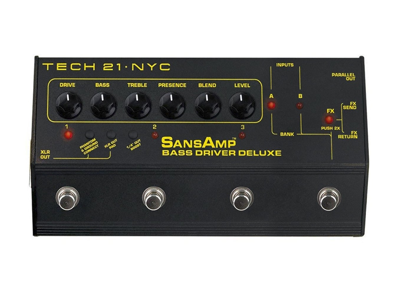 Tech 21 SansAmp Bass Driver Deluxe Bass Preamp Pedal