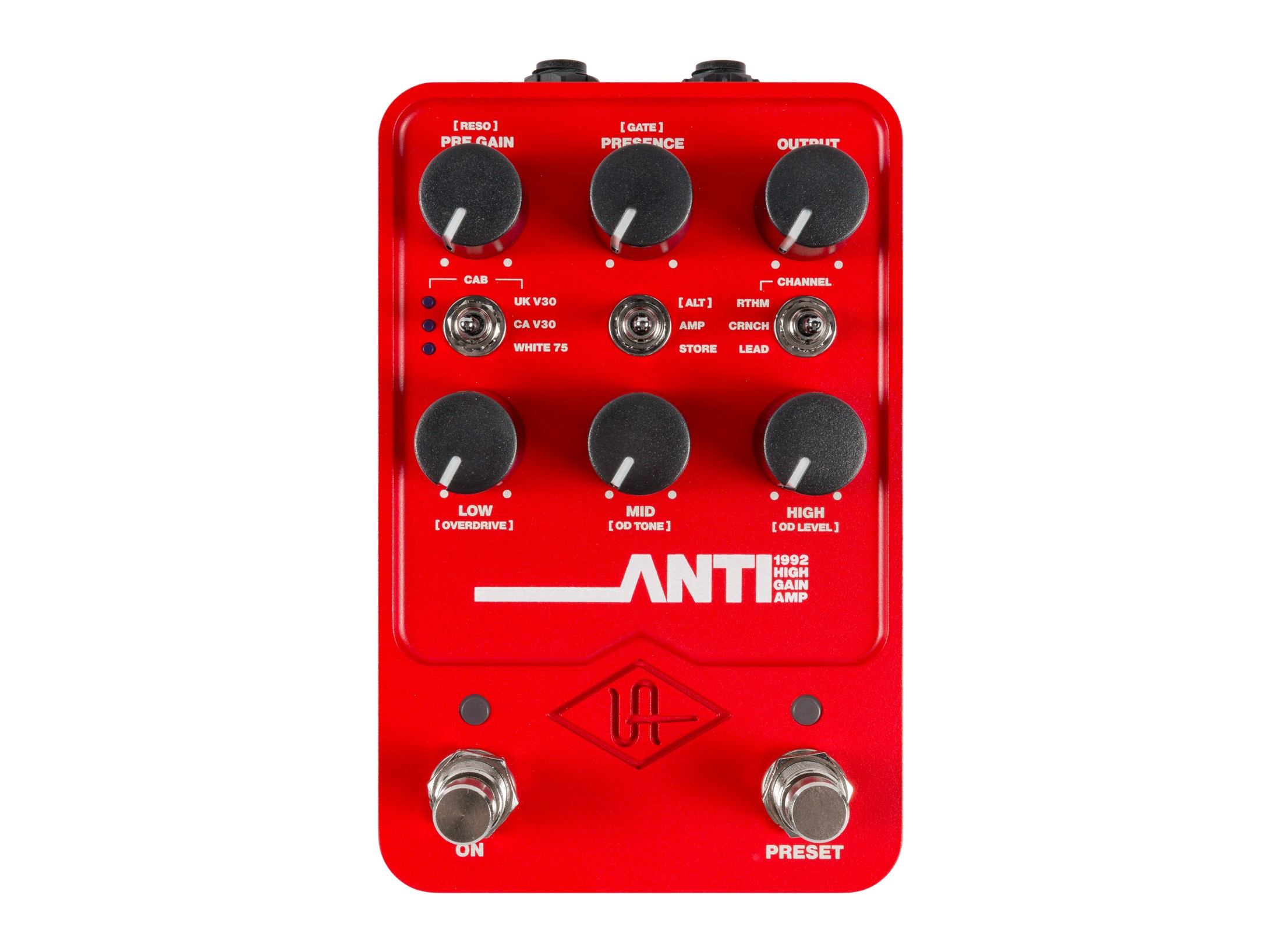ギター UNIVERSALAUDIO UAFX ANTI 1992 5150 Universal Audio ANTI 1992 High Gain Amp Pedal
