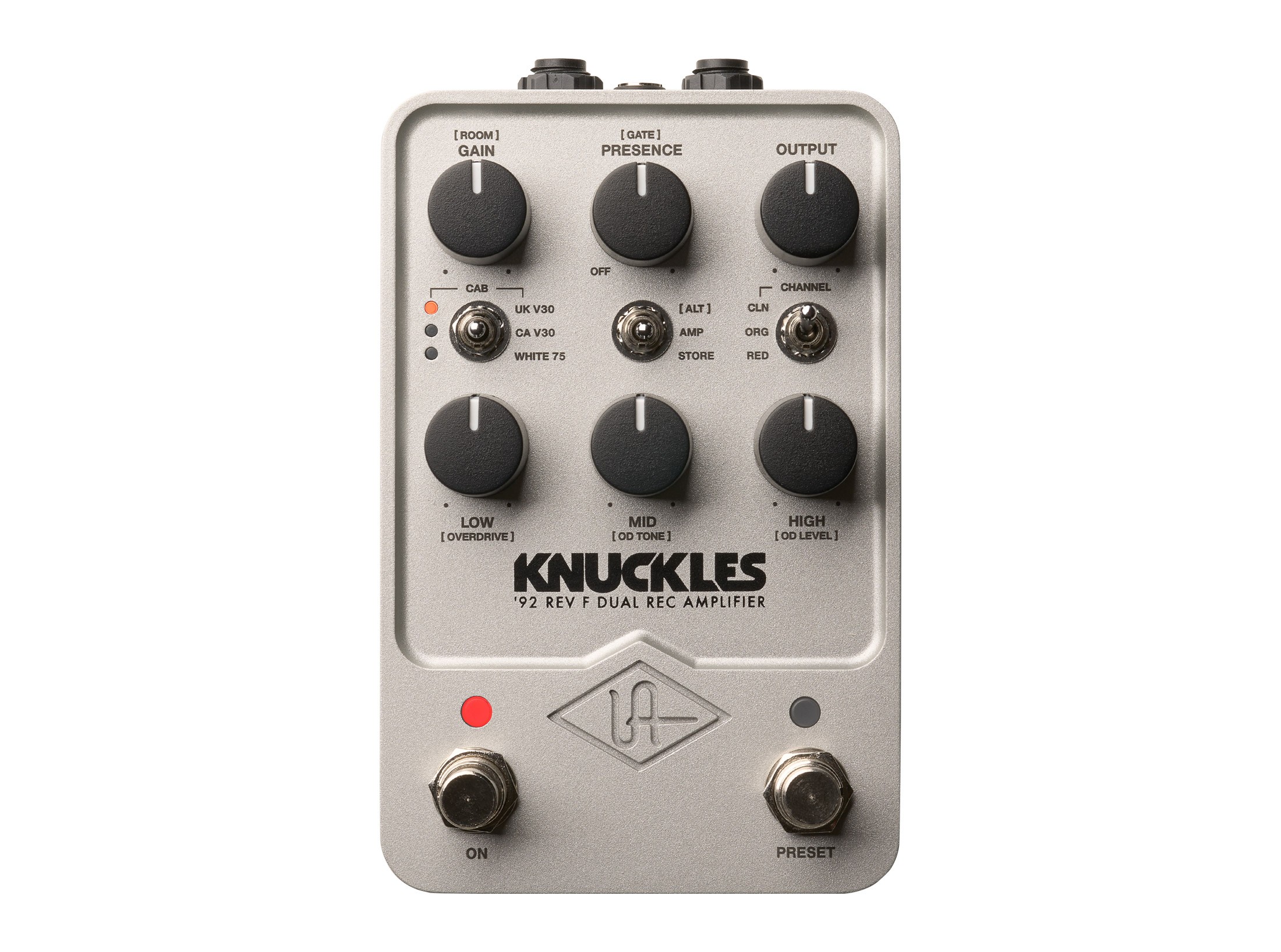 ギター UAFX KNUCKLES '92 REV F DUAL REC Universal Audio Knuckles '92 Rev F Dual Rec Amplifier Pedal