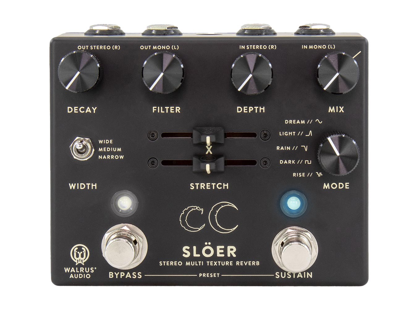 ジャンク扱い WALRUS AUDIO Slöer Ambient Reverb Walrus Audio Slöer Stereo Ambient Reverb Pedal