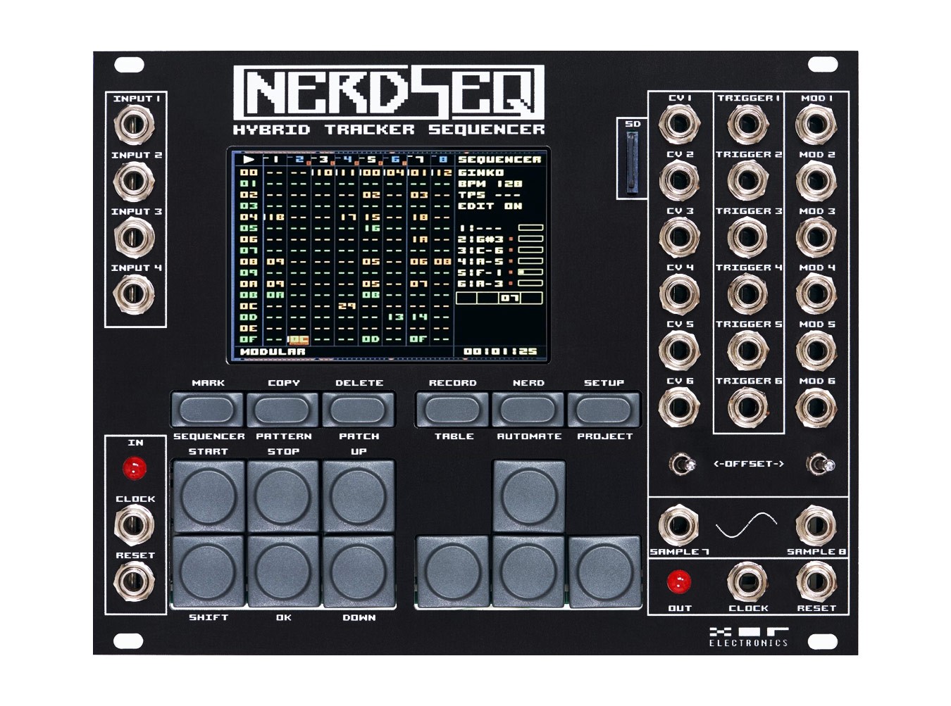NerdSEQ – XOR Electronics XOR NerdSEQ Eurorack Tracker + Sequencer