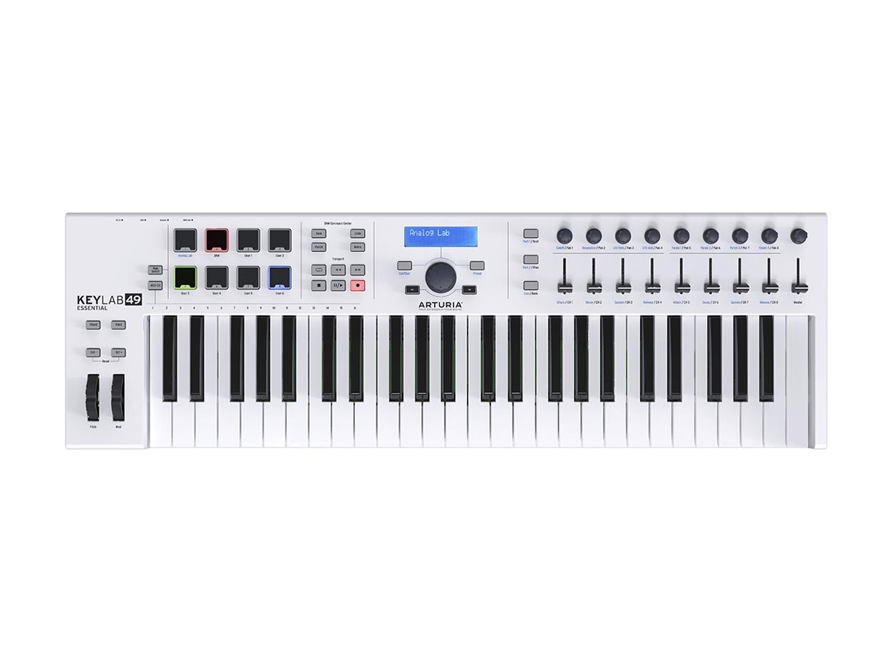Arturia KEYLAB 49 Essential MIDIキーボード Arturia KeyLab Essential 49 mk3 MIDI Keyboard Controller - Black