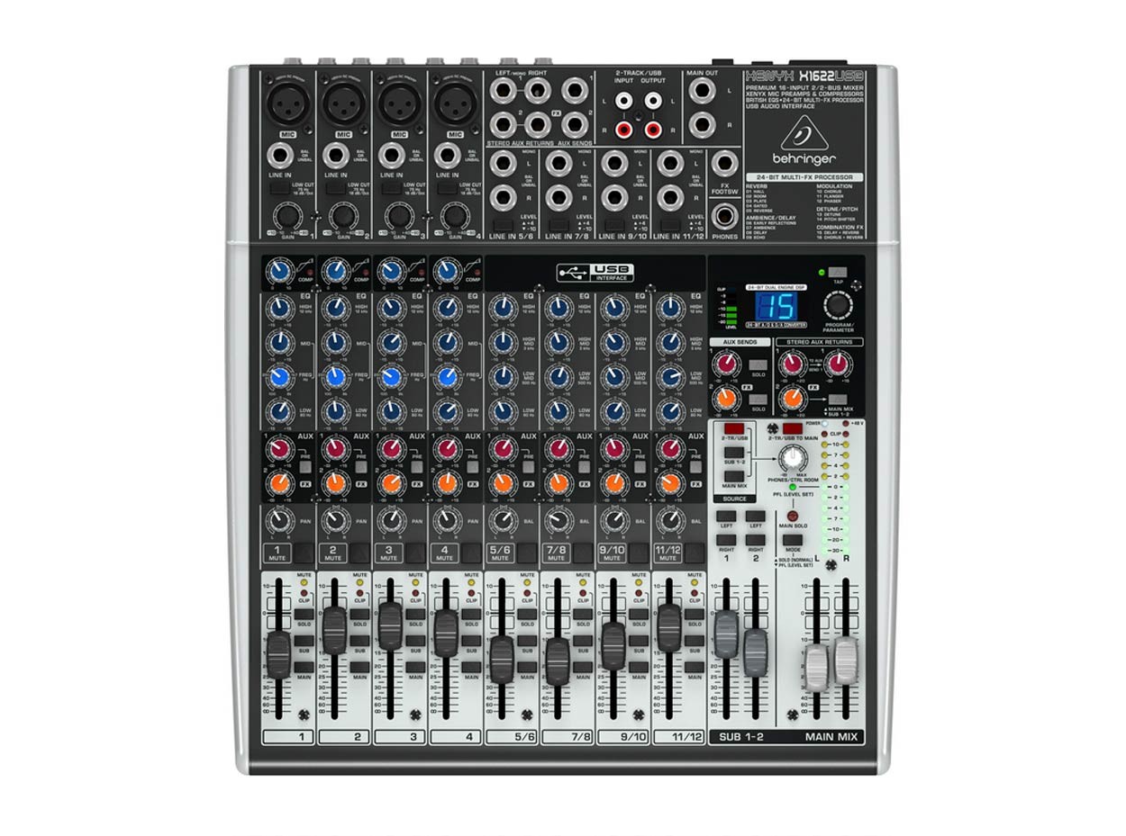 Behringer XENYX X1622USB アナログミキサー Behringer Xenyx X1622USB 12 Channel Mixer + Interface