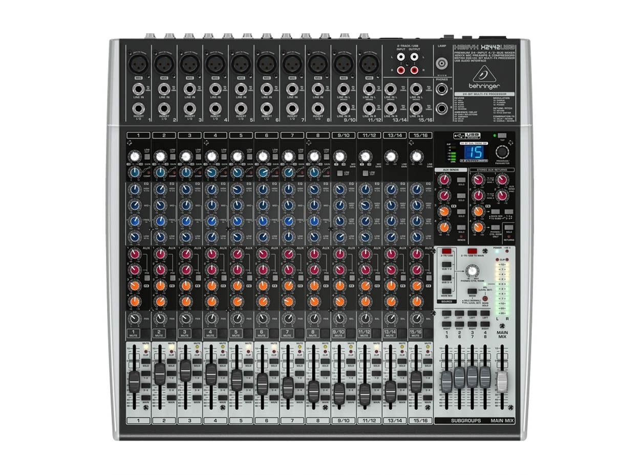美品 Behringer XENYX X2442USB 16chアナログミキサー Behringer Xenyx X2442USB 16 Channel Mixer + Interface