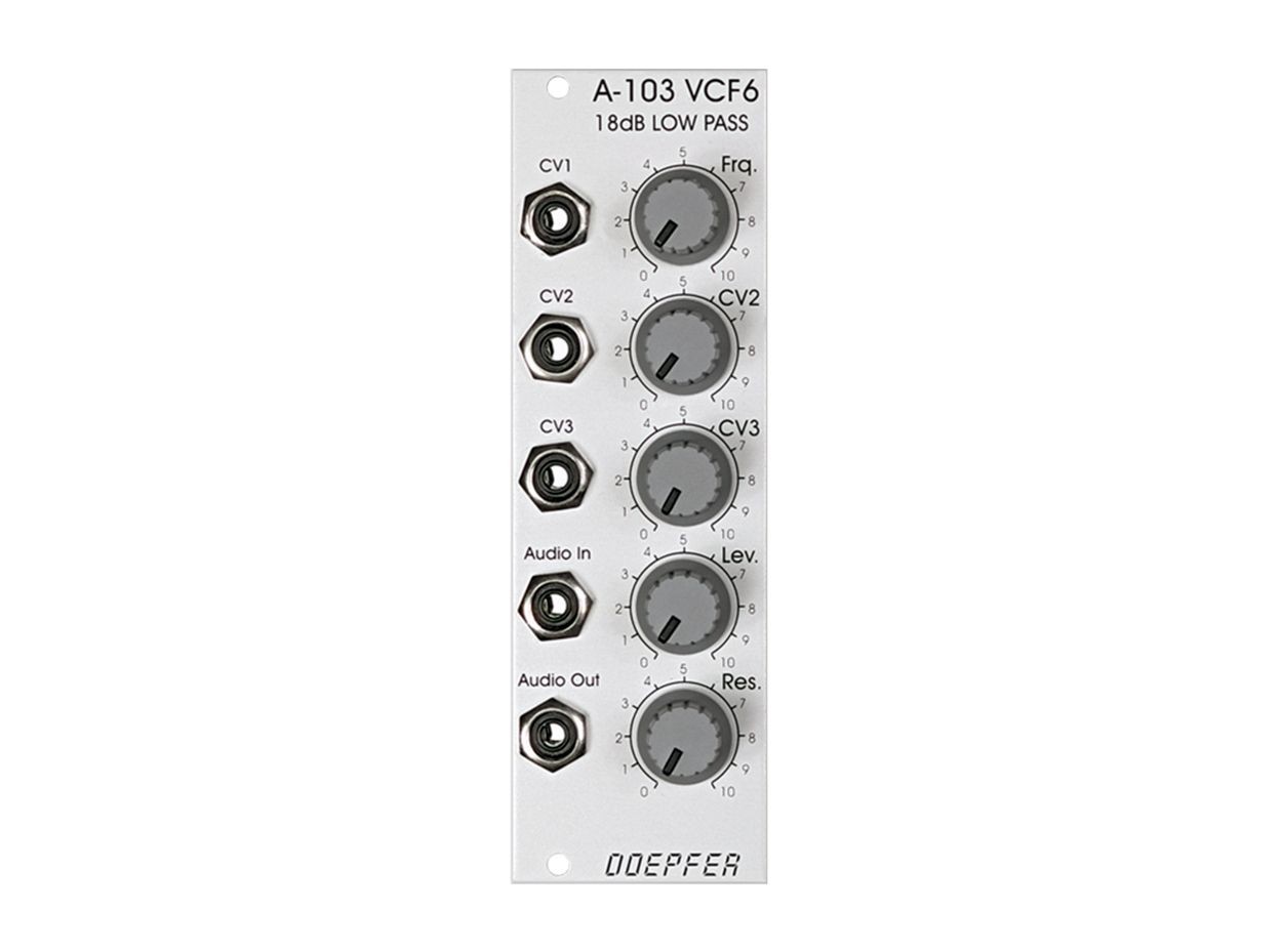 Doepfer A-103 VCF6 18dB Low Pass Filter - 8HP