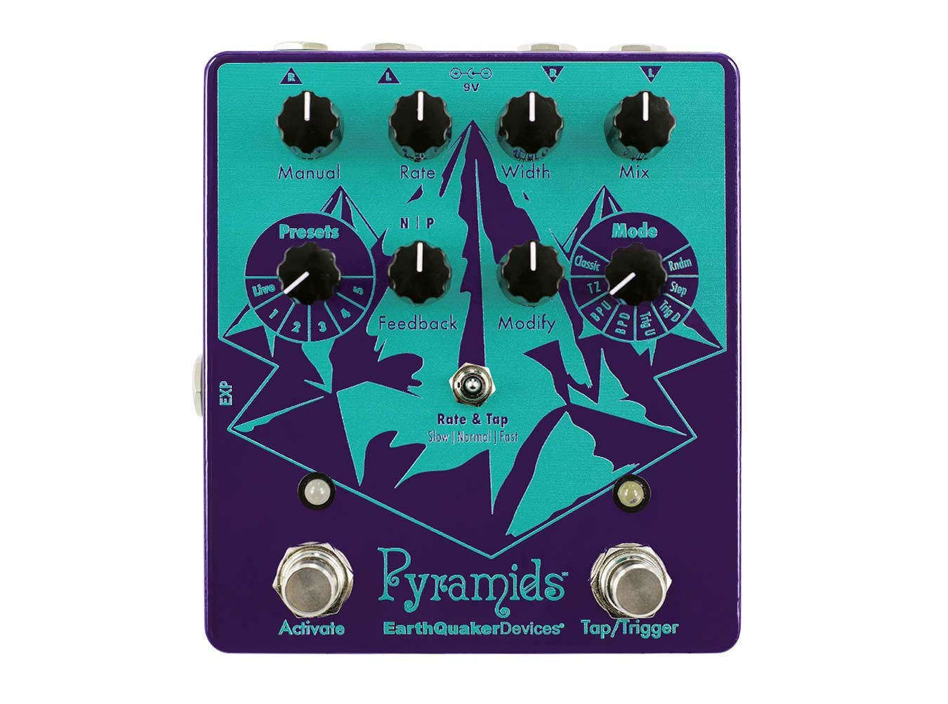 EarthQuaker Pyramids Stereo Flanger Pedal
