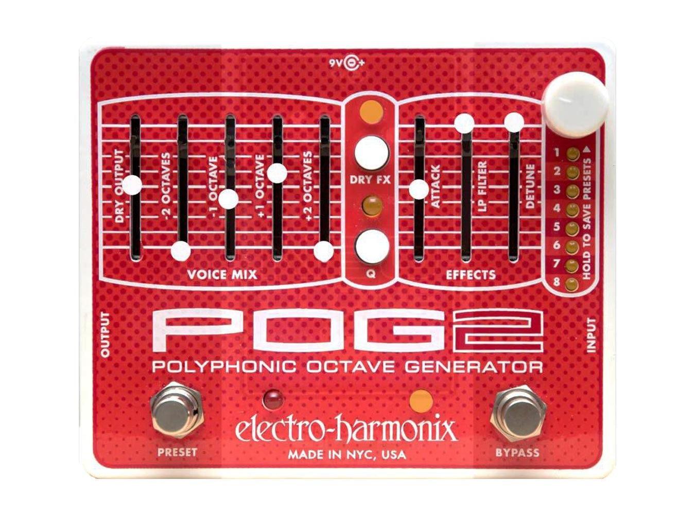 Electro-Harmonix POG2 Polyphonic Octave Pedal