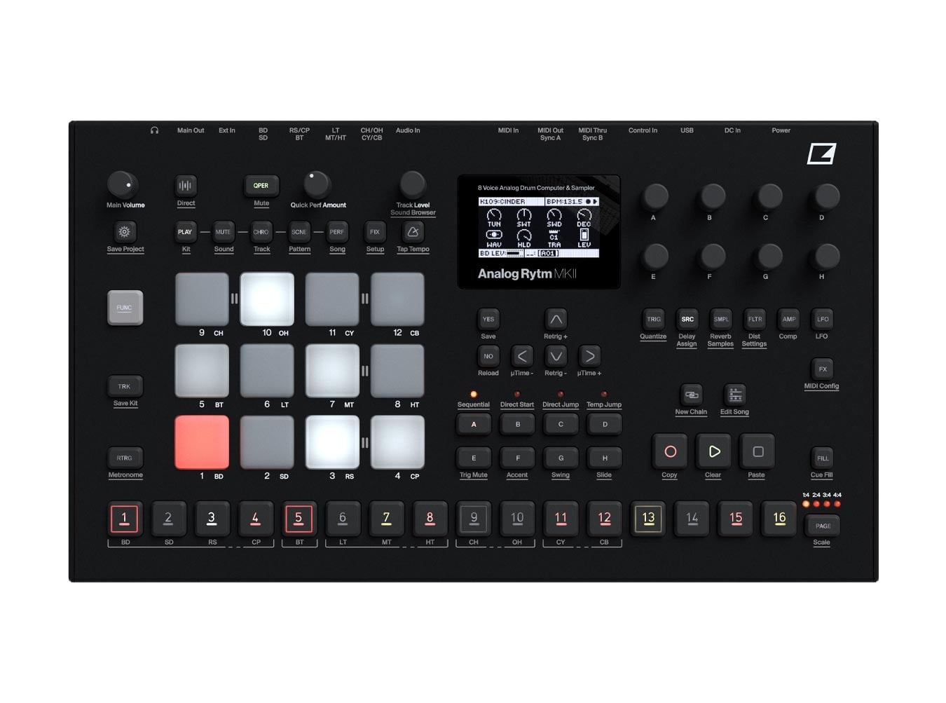 鍵盤楽器 Elektron Analog Rytm MKII Elektron Analog Rytm MKII (Black)