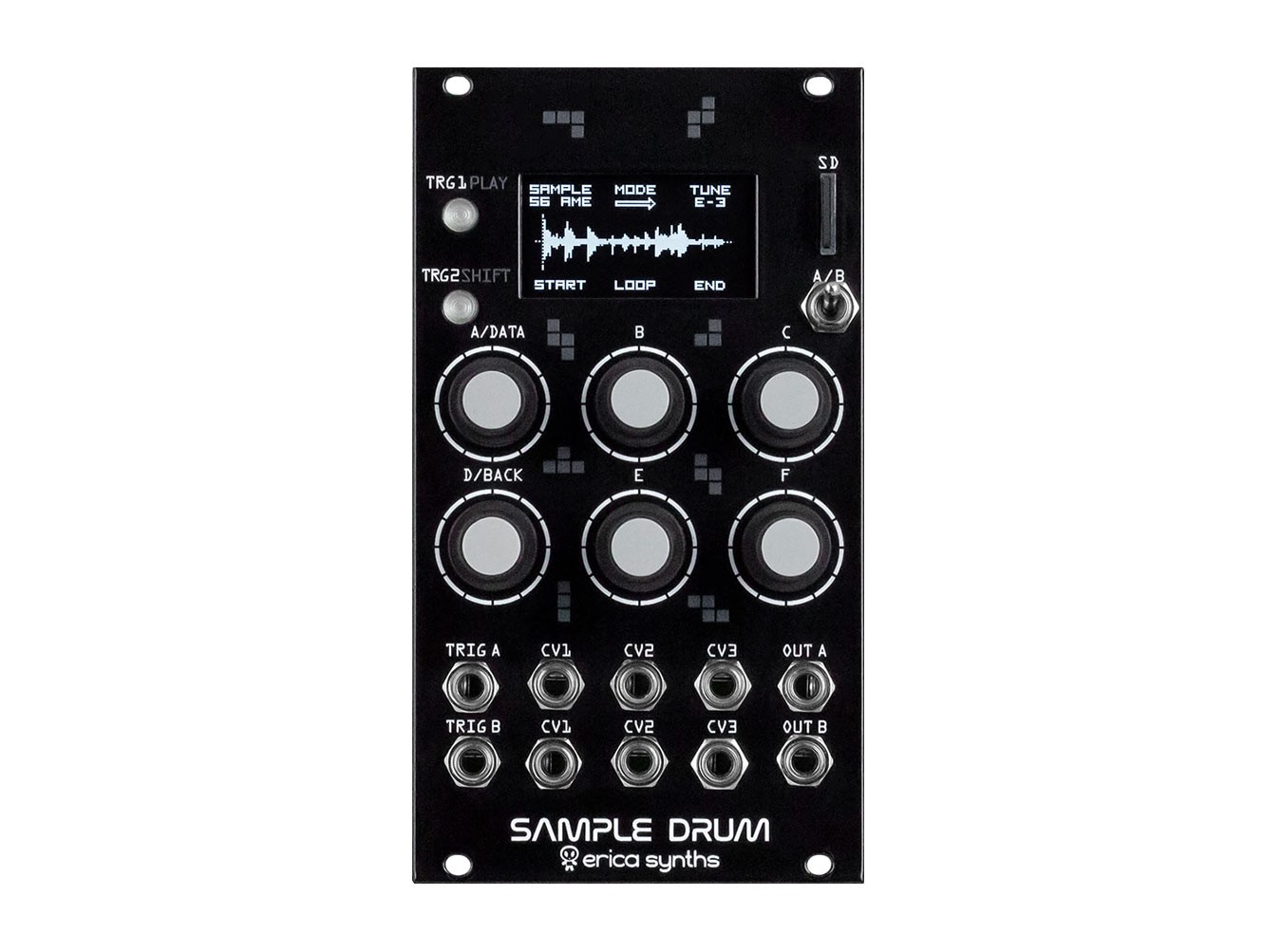 Erica Synths Sample Drum モジュラーシンセ Erica Synths Sample Drum Percussion Module