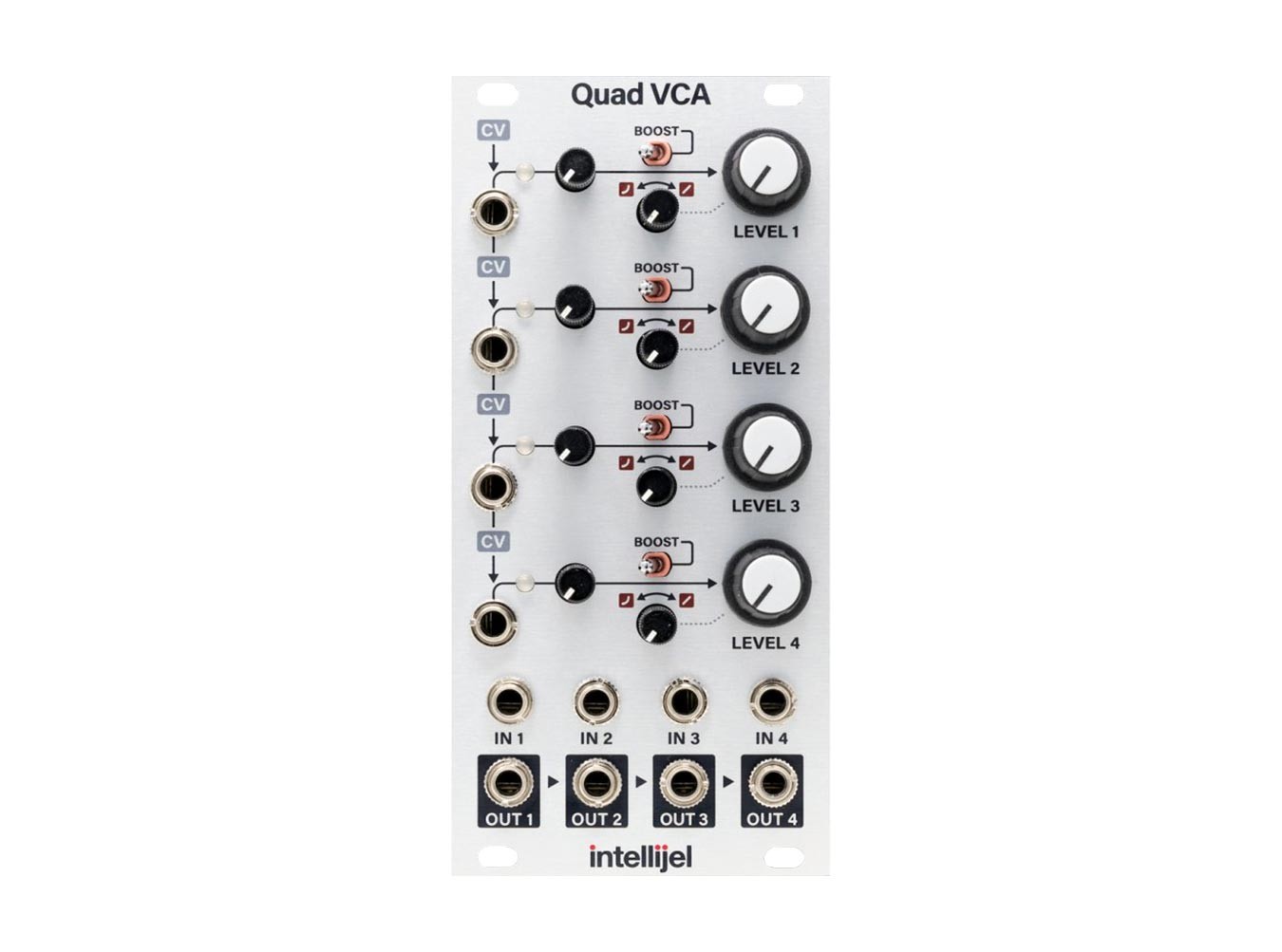Intellijel Quad VCA - 12hp