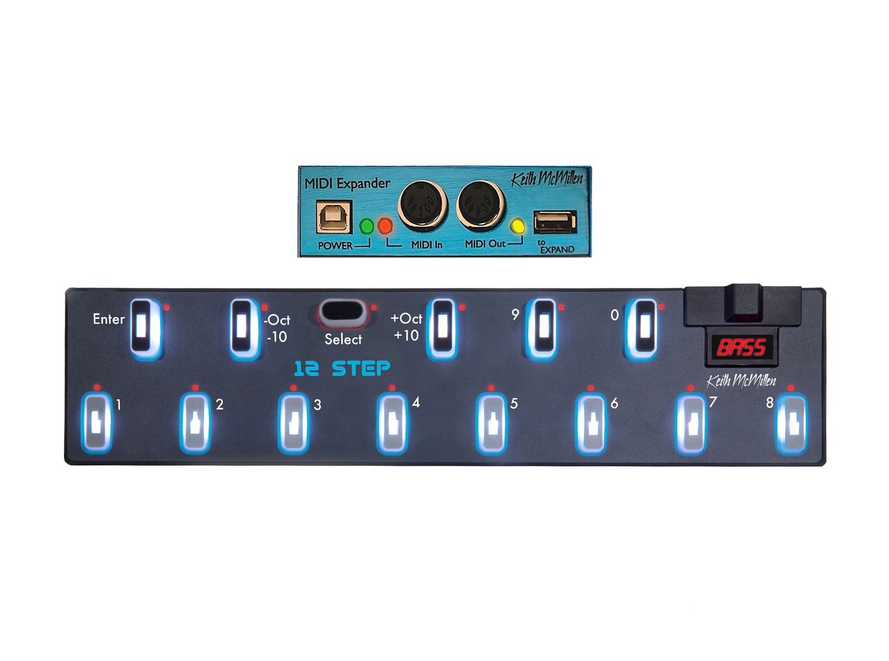 Keith McMillen 12 STEP MIDI フットコントロ Keith McMillen 12 Step MIDI Bundle