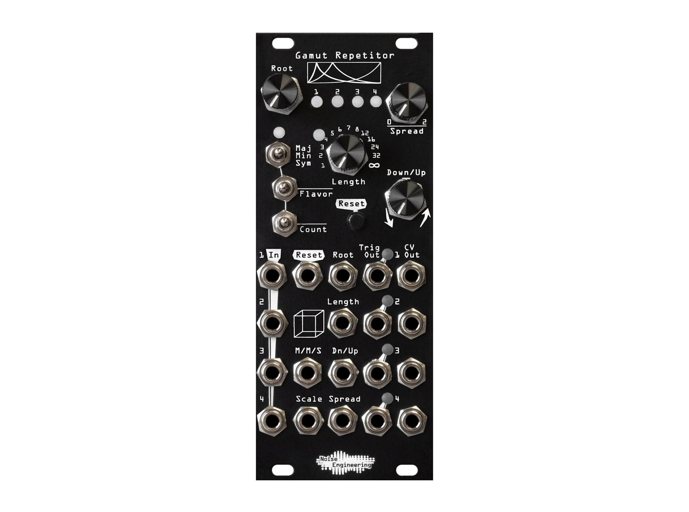 鍵盤楽器 Noise Engineering Gamut Repetitor Noise Engineering Gamut Repetitor (Black)