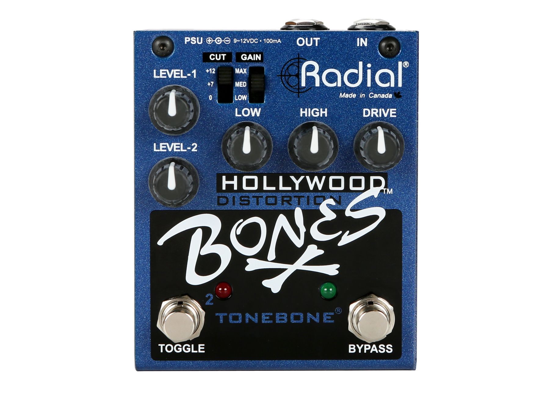 Radial Bones Hollywood 歪み エフェクター2ch Radial Engineering Bones Hollywood Overdrive