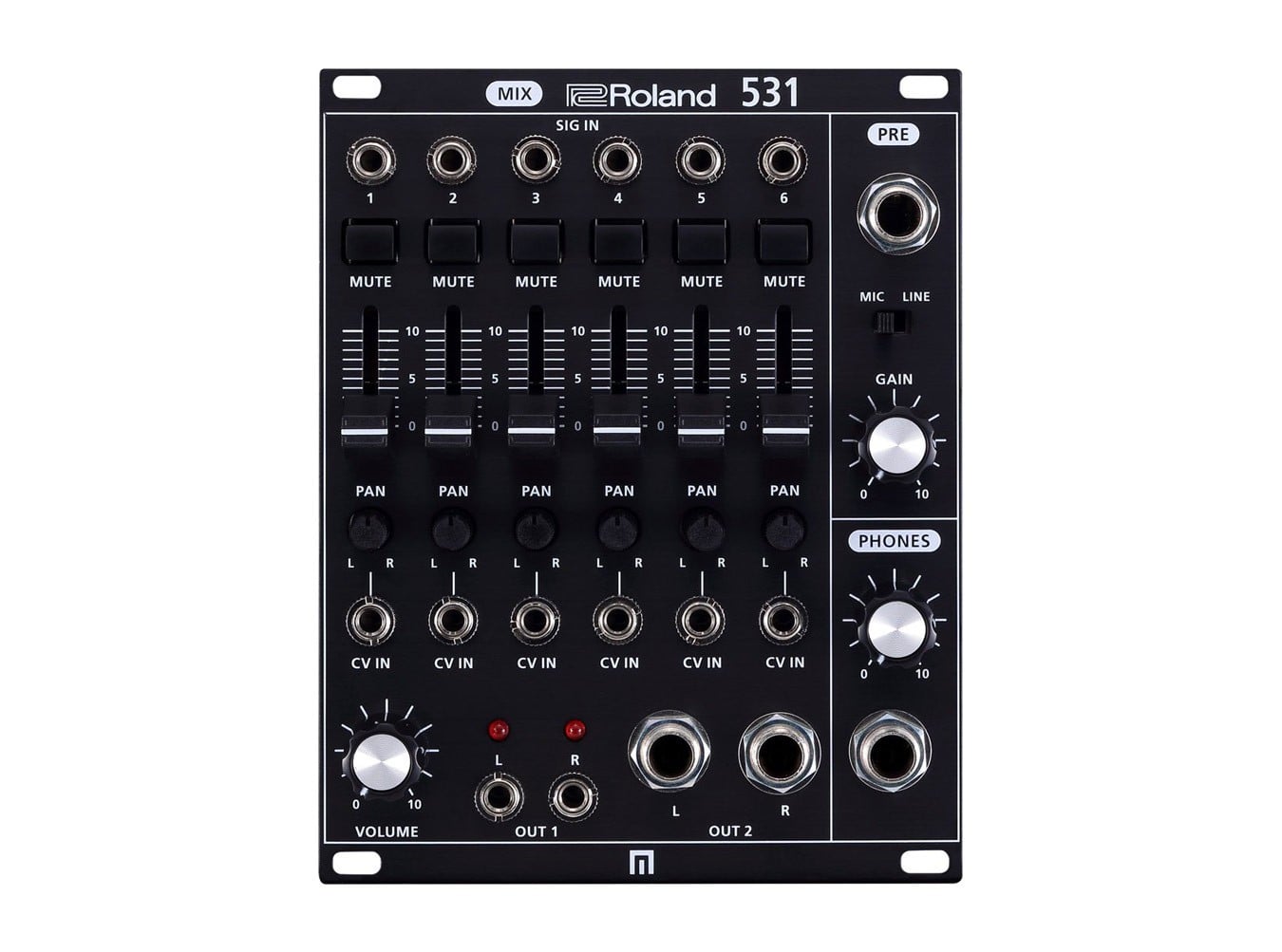 Roland 531 モジュラーシンセサイザー用ミキサー　 モジュラーシンセ Roland System-500 531 6-CH Mixer
