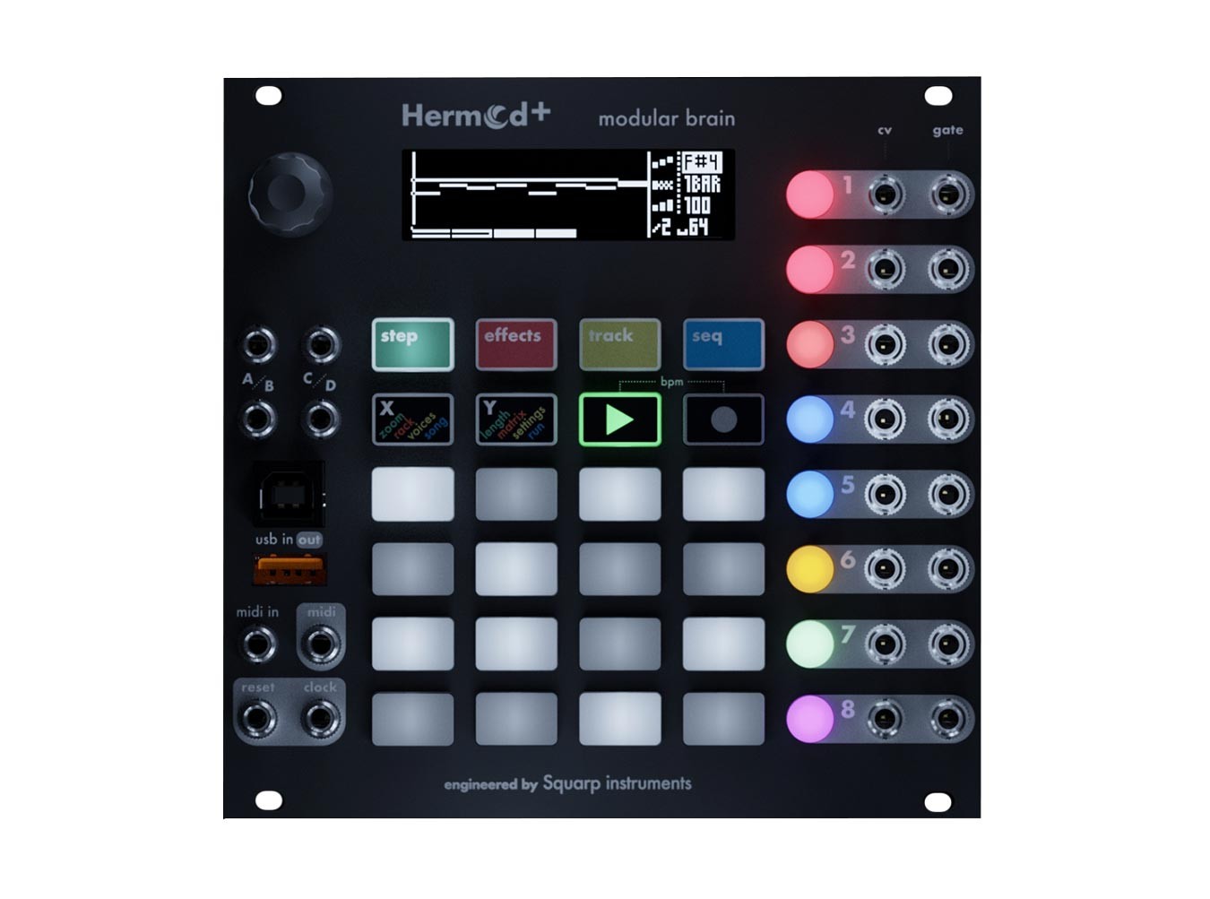 Squarp Hermod + plus モジュラーシンセ シーケンサー Hermod+ sequencer | Squarp instruments