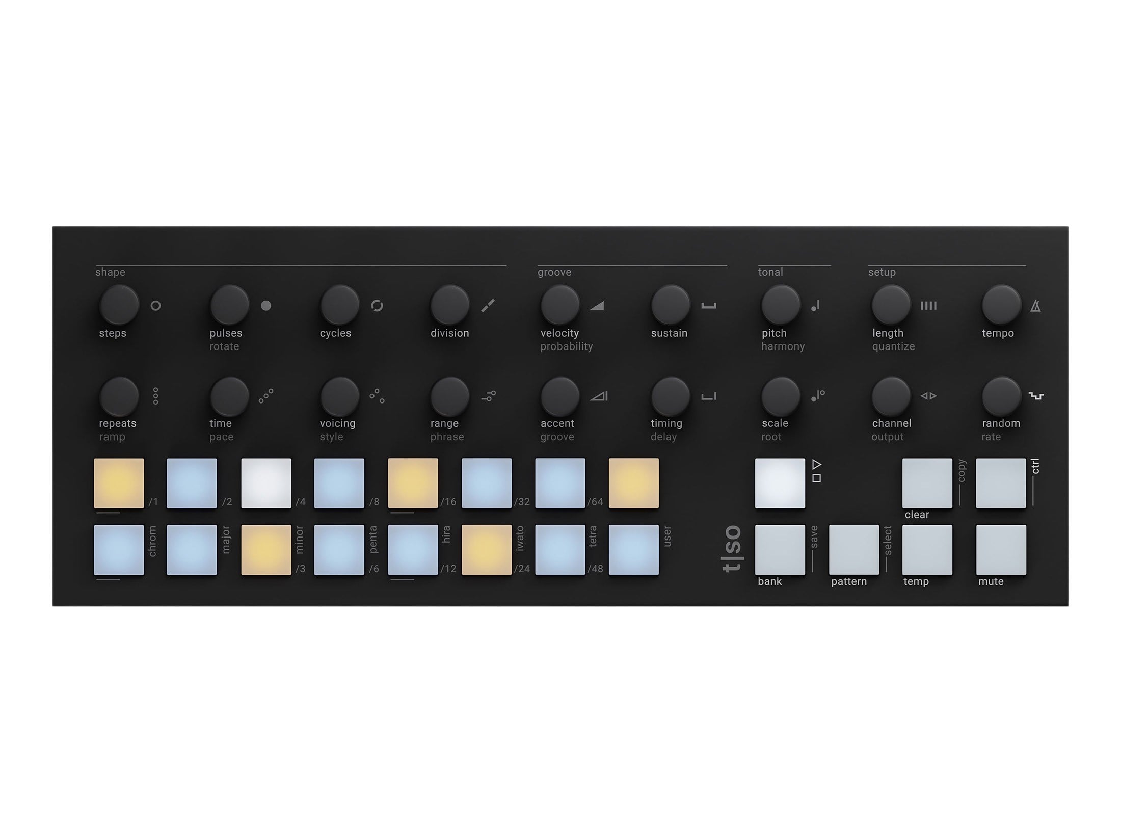 T-1 Torso Electronics シーケンサー Torso T1 Algorithmic Desktop Sequencer