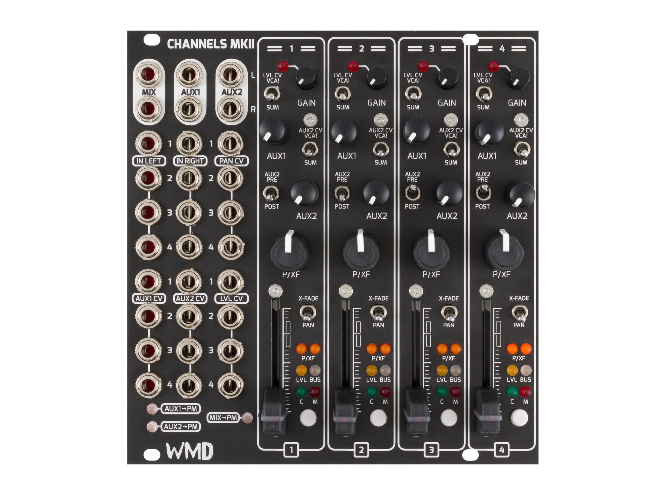 WMD PM Mutes Expander モジュラーシンセ WMD PM Channels MKII Performance Mixer Expander