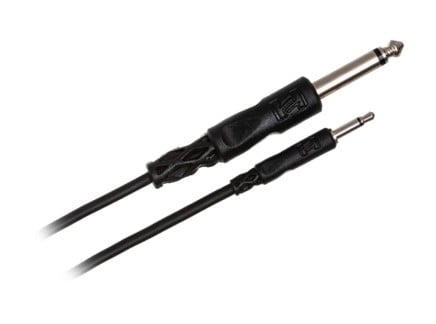 Hosa CMP-300 3.5mm Mono TS to 1/4" TS Cable