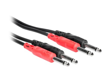 Hosa CPP-200 Dual 1/4" Mono TS Cable