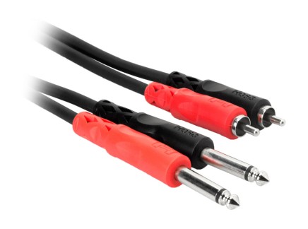 Hosa CPR-200 Dual 1/4" TS to Dual RCA Cable