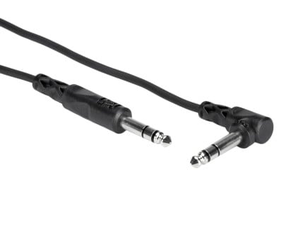 Hosa CSS-100R Angled to Straight TRS Cable