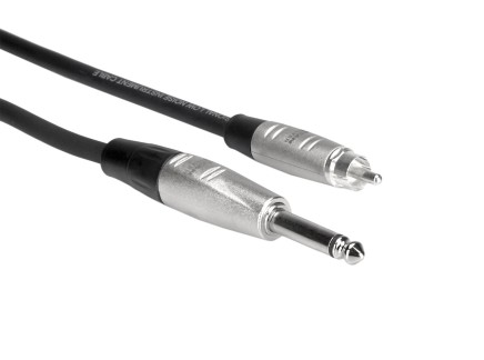 Hosa HPR-020 REAN 1/4" TS to RCA Cable - 20FT