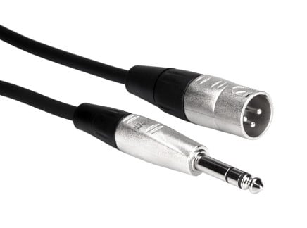Hosa HSX-000 REAN 1/4" TRS to XLRM Cable