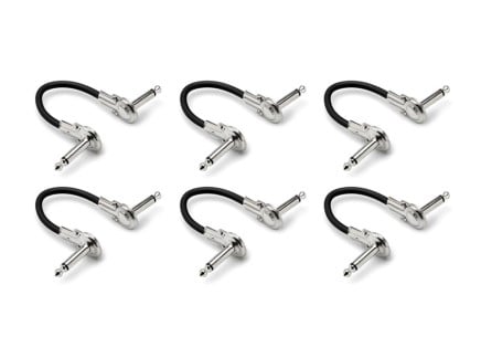 IRG-600.5 Right Angle Low Profile Guitar Patch Cable - 6" (6-Pack)
