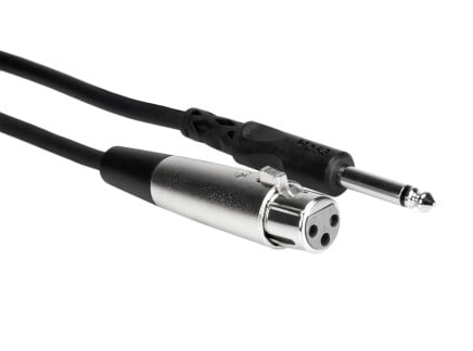 Hosa PXF-100 XLR-F to 1/4" TS Cable