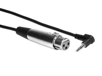 Hosa XVS-101F XLR3F to 3.5mm TRS Cable - 1FT