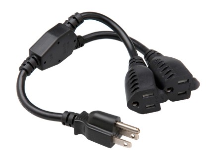 Hosa YAC-407 18AWG Mains Power Y Cable