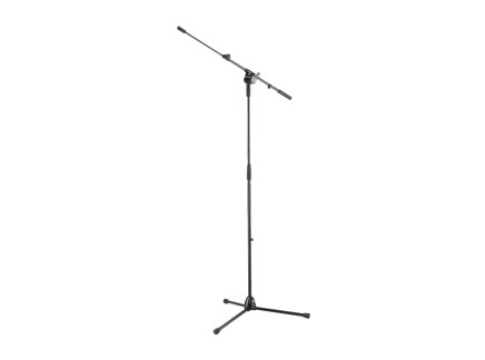 K&M 25600 Mic Stand with Telescoping Boom (Black)