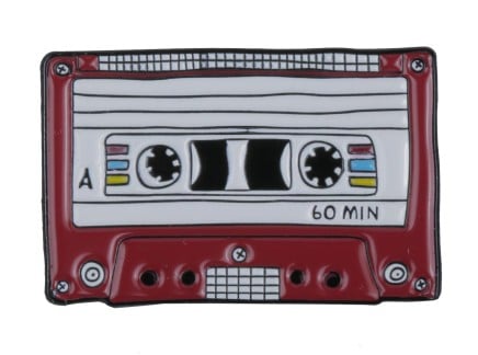 Khonka Klub Red Cassette Tape Pin
