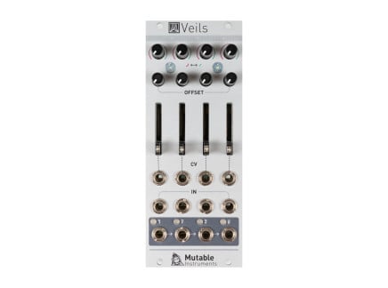Mutable Instruments Veils V2 Four-Channel VCA and Mixer [USED]