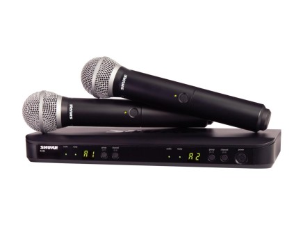 Shure BLX288/PG58 Dual Wireless Mic System - H10