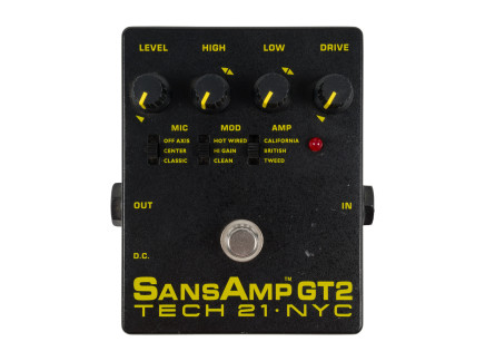 Tech 21 SansAmp GT2 Guitar Amp Modeling Pedal [USED]