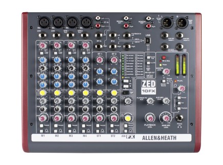ZED-10FX is a portable and compact mixer that makes an excellent component for studio and stage.