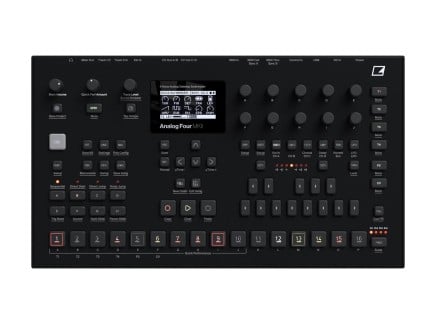 Analog Four MKII Synthesizer + Groovebox (Black)