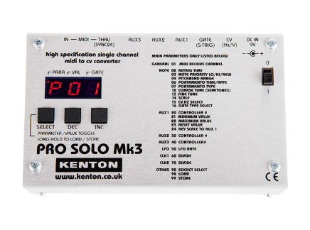 Kenton Pro Solo Mk3 MIDI to CV Converter
