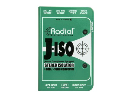 J-ISO Stereo Isolator +4dB to -10dB Converter