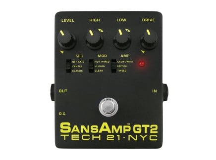 SansAmp GT2 Guitar Amp Modeling Pedal