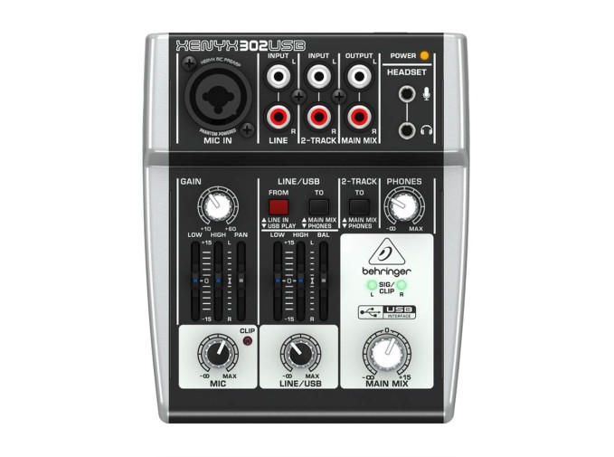 Sweeten afbrudt Observation Behringer Xenyx 302USB 3 Channel Audio Interface/Mixer - Perfect Circuit