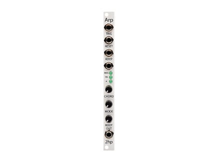 2hp Arp Gate-Driven Arpeggiator